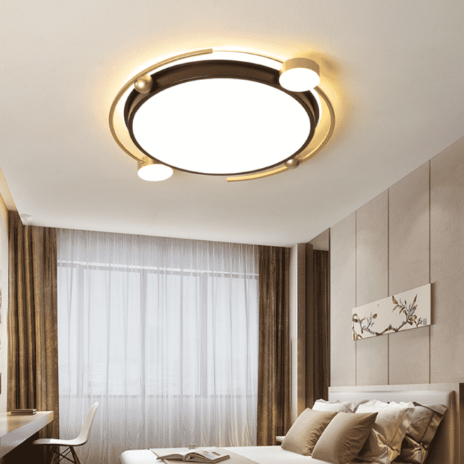 Lustră LED dimabilă, design modern circular