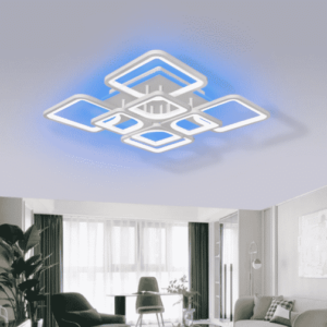 Lustră LED inteligentă cu control RGB si iluminare eficientă