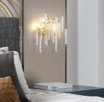 Aplica de Perete, Design Luxos cu Cristale – Accesoriu Elegant pentru Living, Dormitor sau Hol