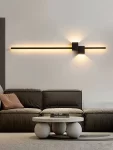 Aplica LED Modernă DM118/100, 38W, Negru – Design Minimalist cu 3 Opțiuni de Lumină pentru Birou și Living