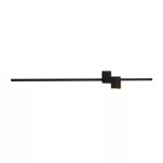 Aplica LED Modernă DM118/100, 38W, Negru – Design Minimalist cu 3 Opțiuni de Lumină pentru Birou și Living