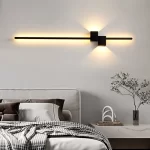 Aplica LED Modernă DM118/100, 38W, Negru – Design Minimalist cu 3 Opțiuni de Lumină pentru Birou și Living