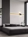 Aplica LED Modernă DM118/100, 38W, Negru – Design Minimalist cu 3 Opțiuni de Lumină pentru Birou și Living