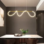 Pendul LED Modern, 150cm, cu Temperatură de Culoare Reglabilă, Model DM60040A-XL – Iluminat Personalizat și Design Contemporan pentru Tavan