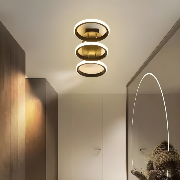 Lustră LED Modernă, Design Contemporan, DM130-3BK – O Alegere de Lux pentru Interioare Distinse