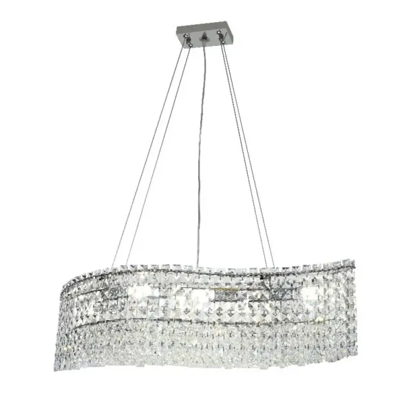 Candelabru cu cristale, iluminat decorativ modern, DM7108/900*300, Argintiu