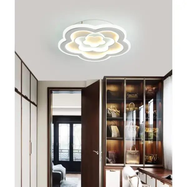 Lustră LED, design contemporan DM9118-300, 3 Tipuri De Lumina, 90W, Alb