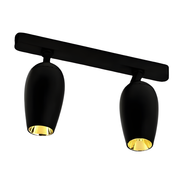 Proiector LED Dublu, Modern Dimabil cu Sina Magnetică Aplicată, Reglabil, 18W, 2LM-F1-CCT, Negru