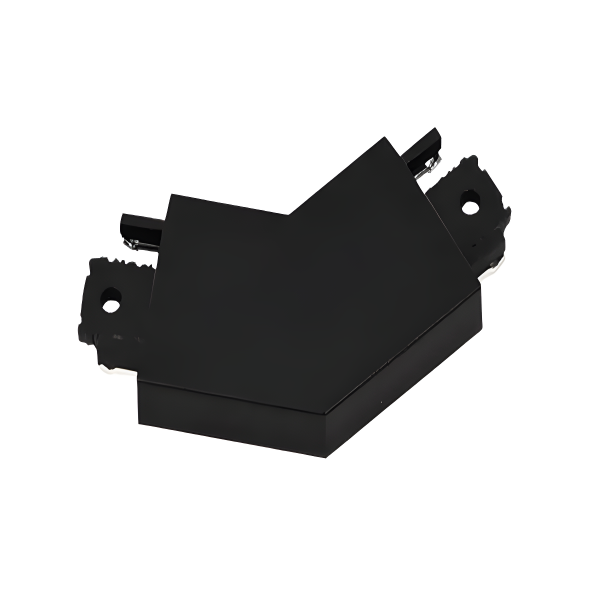 Conector Unghi de 120 de Grade pentru Sina Magnetică Aplicată, C7, Negru – O alegere premium pentru proiecte de iluminat deosebite.