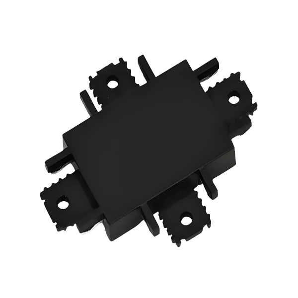 Conector Forma X pentru Sina Magnetică Aplicată, C5, Negru – Element sofisticat ce îmbină funcționalitatea cu stilul.