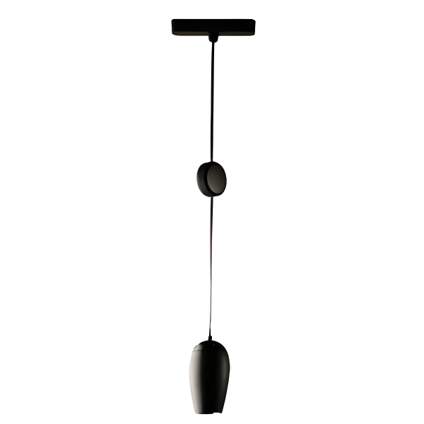 Pendul LED Dimabil Negru, Modern, Sina Magnetică Aplicată, Înălțime Reglabilă, 9W, F3-CCT