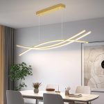 Lustră Suspendată Rafinată cu Telecomandă – Versatilitate în Alegerea Luminii: Rece, Caldă și Neutră, Model DM3937 GD