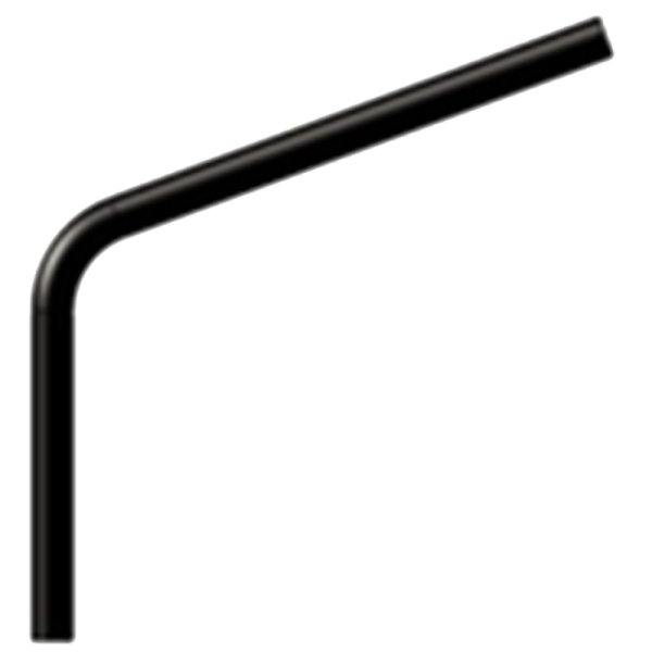 Brat D60mm 40+60cm 100cm, NEGRU, 120 grade