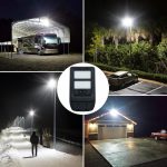 Lampa Stradala cu sensor de miscare,panou solar monocristalin integrat si telecomanda - 60W/6500k