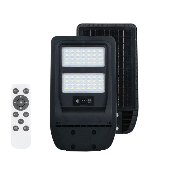 Lampa Stradala cu sensor de miscare,panou solar monocristalin integrat si telecomanda - 60W/6500k